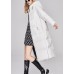 Modern White hooded drawstring fashion Winter Duck Down down coat