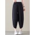 Top Quality Black elastic waist Casual Pants Spring