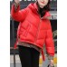 Club Red hooded Patchwork Thick Winter Duck Down Jackets