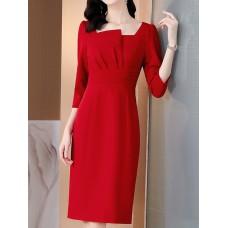 women's red skirt HF0220-01-04