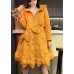 Luxury Yellow Bow Nail bead Casual Winter Duck Down Winter Coats