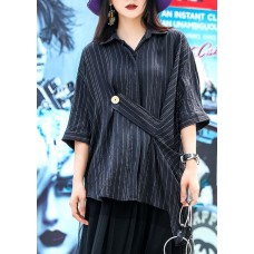 Summer 2019 new striped shirt women loose wild style shirt